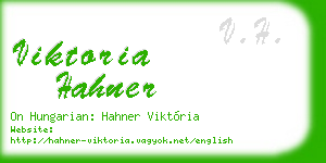 viktoria hahner business card